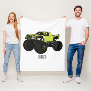 Couverture Polaire Illustration de camion monstre