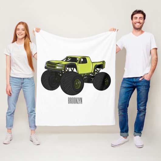 Couverture Polaire Illustration de camion monstre (En situation)