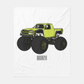 Couverture Polaire Illustration de camion monstre (Devant)