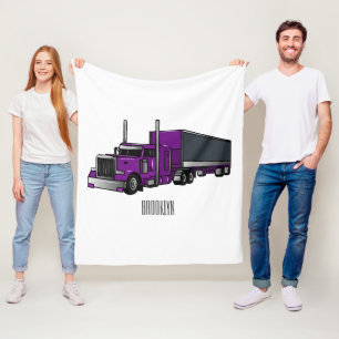 Couverture Polaire Illustration de camion semi-remorque