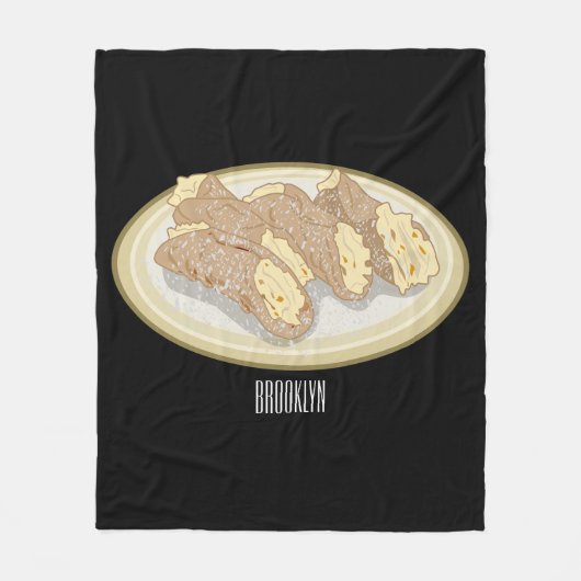Couverture Polaire Illustration de Cannoli (Devant)