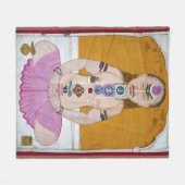 Couverture Polaire Illustration de Chakra Yoga pour la méditation (Devant (Horizontal))