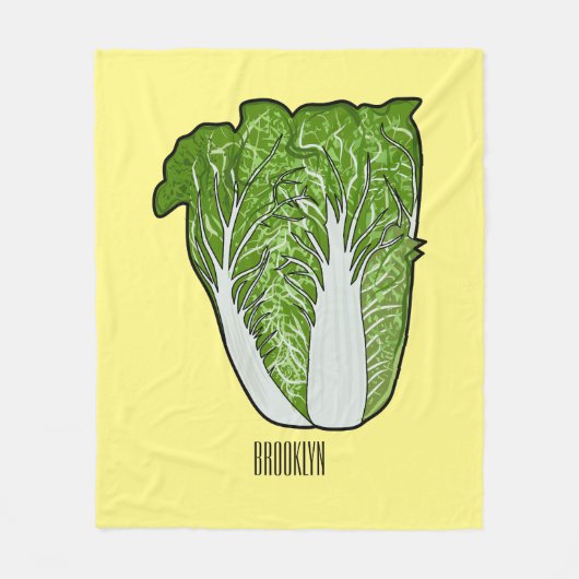 Couverture Polaire Illustration de chou chinois (Devant)