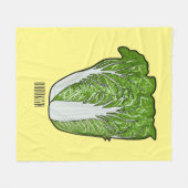 Couverture Polaire Illustration de chou chinois (Devant (Horizontal))