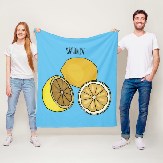 Couverture Polaire Illustration de citron (En situation)