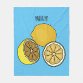 Couverture Polaire Illustration de citron (Devant)