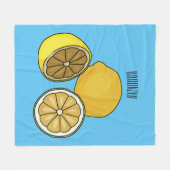 Couverture Polaire Illustration de citron (Devant (Horizontal))