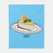 Couverture Polaire Illustration de citron cheesecake (Devant)