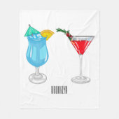 Couverture Polaire Illustration de cocktail (Devant)