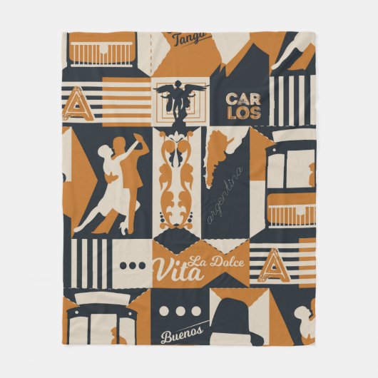 Couverture Polaire illustration de conception transparente motif arge (Devant)