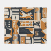 Couverture Polaire illustration de conception transparente motif arge (Devant (Horizontal))