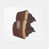 Couverture Polaire Illustration de Cupcake (Devant (Horizontal))