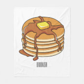 Couverture Polaire Illustration de dessin animé de Pancake (Devant)