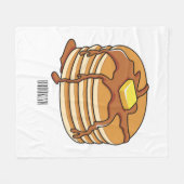 Couverture Polaire Illustration de dessin animé de Pancake (Devant (Horizontal))