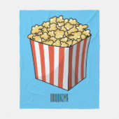 Couverture Polaire Illustration de dessin animé Popcorn (Devant)