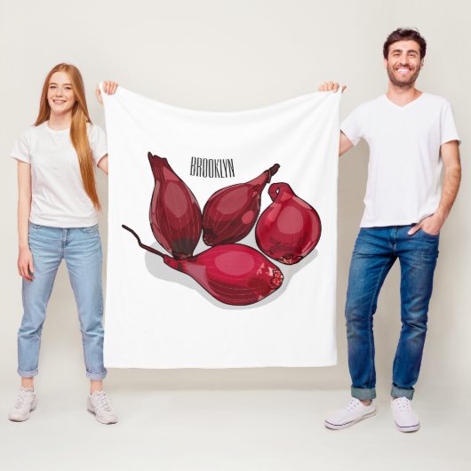 Couverture Polaire Illustration de dessin animé Shallot (En situation)