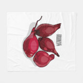 Couverture Polaire Illustration de dessin animé Shallot (Devant (Horizontal))