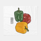 Couverture Polaire Illustration de dessin de Capsicum (Devant (Horizontal))
