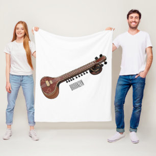Couverture Polaire Illustration de dessin de Sitar