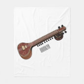 Couverture Polaire Illustration de dessin de Sitar (Devant)