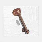 Couverture Polaire Illustration de dessin de Sitar (Devant (Horizontal))