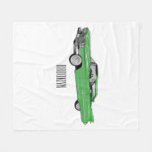 Couverture Polaire Illustration de dessin de voiture classique 1959 (Devant (Horizontal))