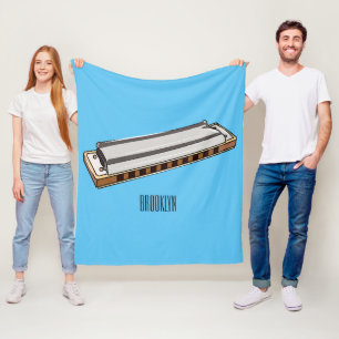 Couverture Polaire Illustration de dessin d'Harmonica