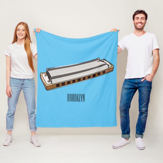 Couverture Polaire Illustration de dessin d'Harmonica (En situation)