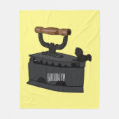 Couverture Polaire Illustration de dessin en fer de Charbon (Devant)