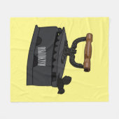 Couverture Polaire Illustration de dessin en fer de Charbon (Devant (Horizontal))