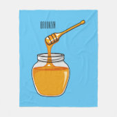 Couverture Polaire Illustration de dessin sur le miel (Devant)