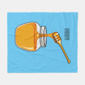 Couverture Polaire Illustration de dessin sur le miel (Devant (Horizontal))