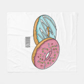 Couverture Polaire Illustration de Donut (Devant (Horizontal))