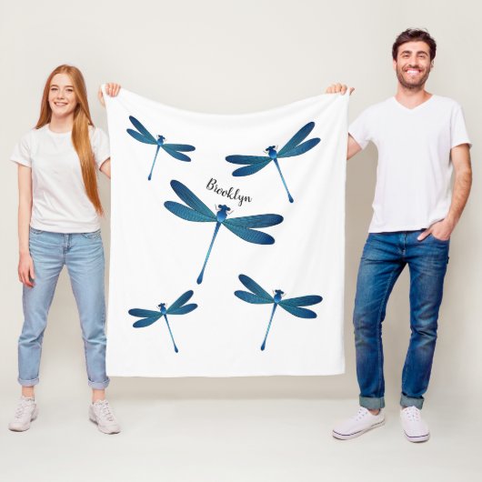 Couverture Polaire Illustration de dragonfly (En situation)