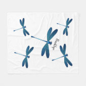 Couverture Polaire Illustration de dragonfly (Devant (Horizontal))