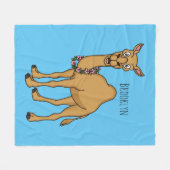 Couverture Polaire Illustration de dromadaire (Devant (Horizontal))