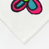 Couverture Polaire Illustration de fleurs (Coin)