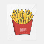 Couverture Polaire Illustration de frites (Devant)