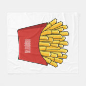 Couverture Polaire Illustration de frites (Devant (Horizontal))
