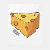 Couverture Polaire Illustration de fromage (Devant)