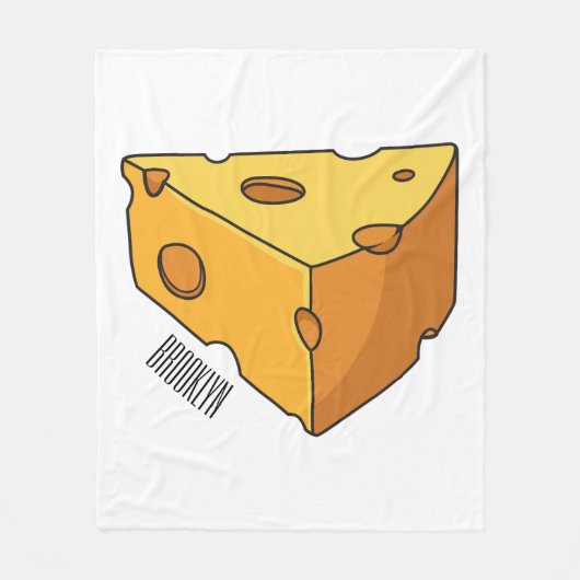 Couverture Polaire Illustration de fromage (Devant)