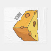 Couverture Polaire Illustration de fromage (Devant (Horizontal))