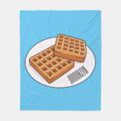 Couverture Polaire Illustration de gaufre (Devant)