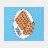 Couverture Polaire Illustration de gaufre (Devant (Horizontal))