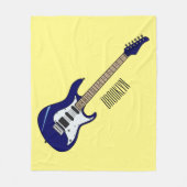 Couverture Polaire Illustration de guitare électrique (Devant)