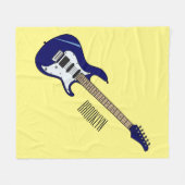 Couverture Polaire Illustration de guitare électrique (Devant (Horizontal))