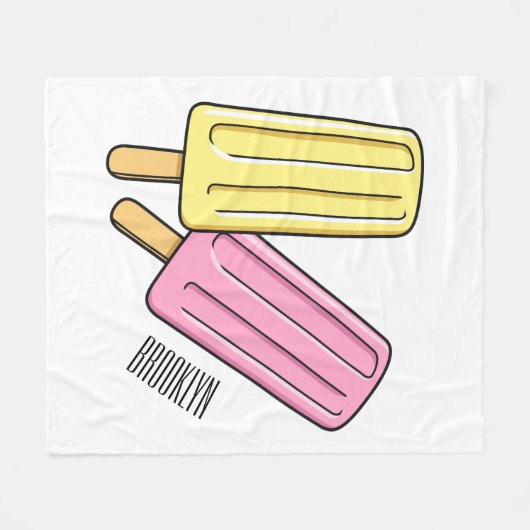 Couverture Polaire Illustration de Ice pop (Devant (Horizontal))