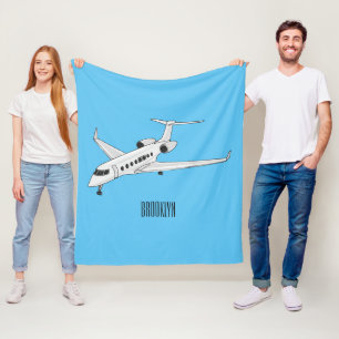 Couverture Polaire Illustration de jet privé
