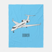 Couverture Polaire Illustration de jet privé (Devant)