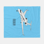 Couverture Polaire Illustration de jet privé (Devant (Horizontal))